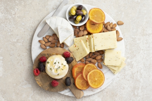 Sweet Citrus and Spice Cheese Board